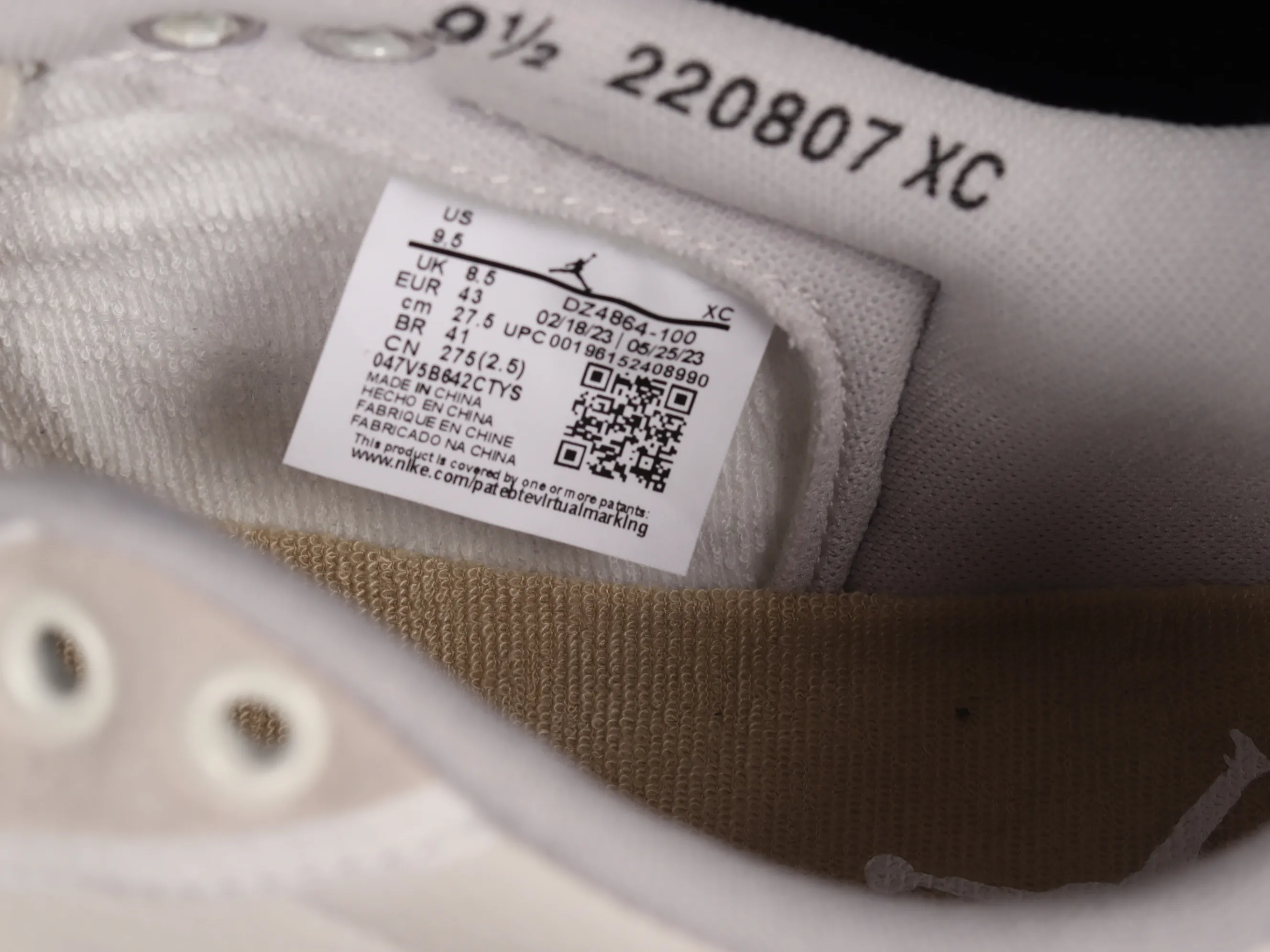 All categories Air Jordan Jordan series basketball shoes Air Jordan 1 Low Uion LA x Air Jordan AJ1 KO Low joint white gray low-top retro basketball shoes DZ4864-100